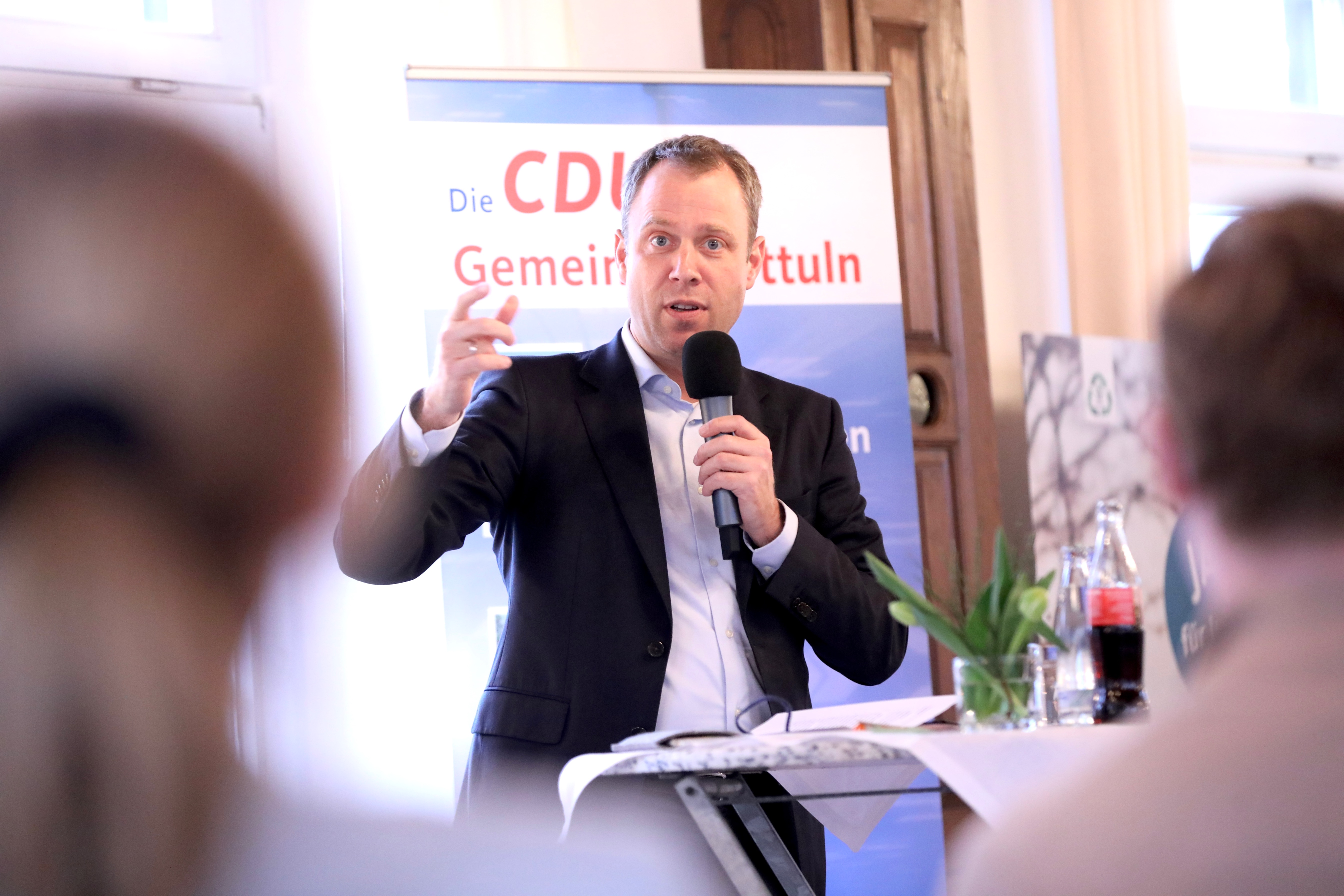 Der Generalsekretär der CDU Deutschlands, Mario Czaja MdB, kam auf Einladung von Julian Allendorf nach Nottuln. Foto: Uta Wagner